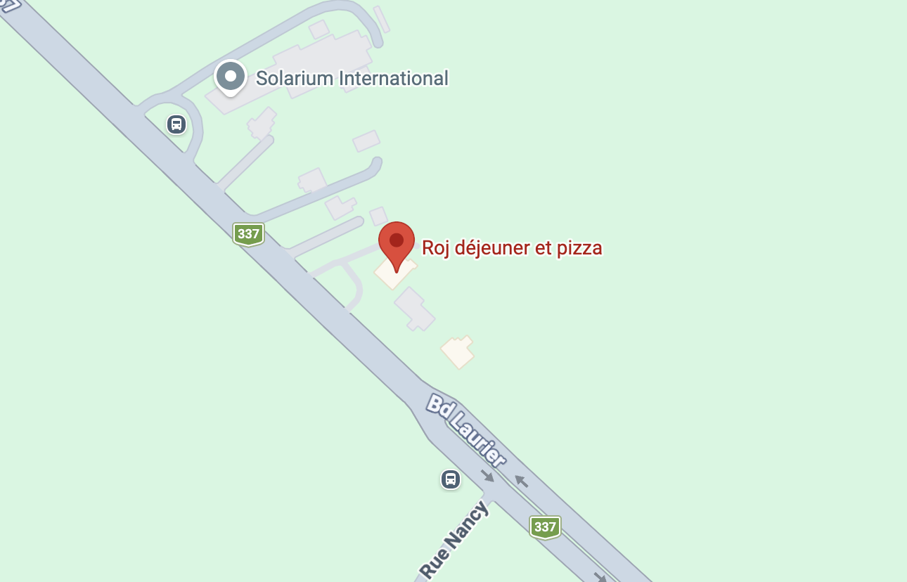 Carte de l'emplacement de ROJ Pizza, 4555 Ch. Gascon, Mascouche QC